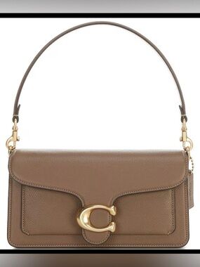 Coach Tabby 26 Stone Color Pebble Leather with Strap